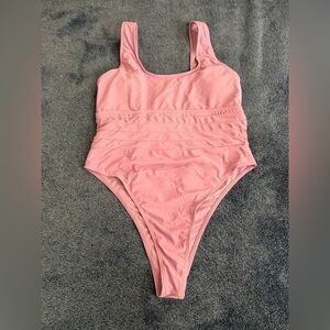 Chic Pink Piece Swimsuit
